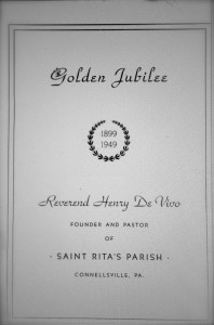 Golden Jubilee Program Brochure in Honor of Father Enrico De Vivo