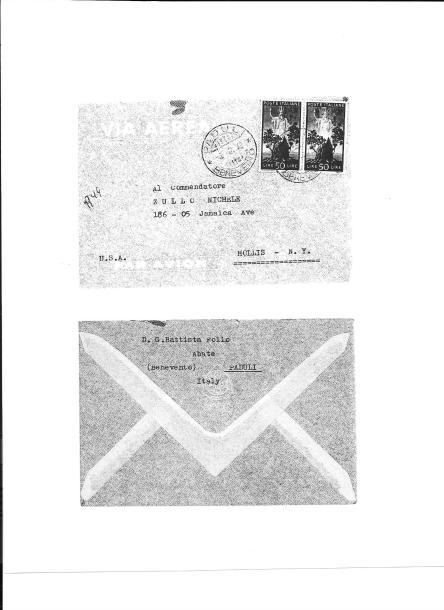 Follo-Zullo 4 December 1949, Envelope